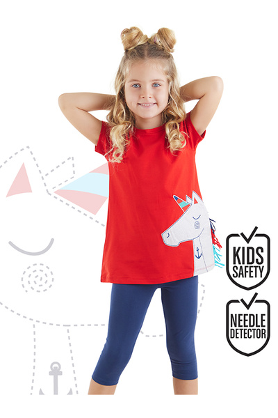 Denokids Sailor Unicorn Girls Tunic Tights Set