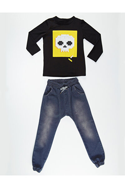 MSHB&G Herecký chlapec Tričko Džínové kalhoty Set
