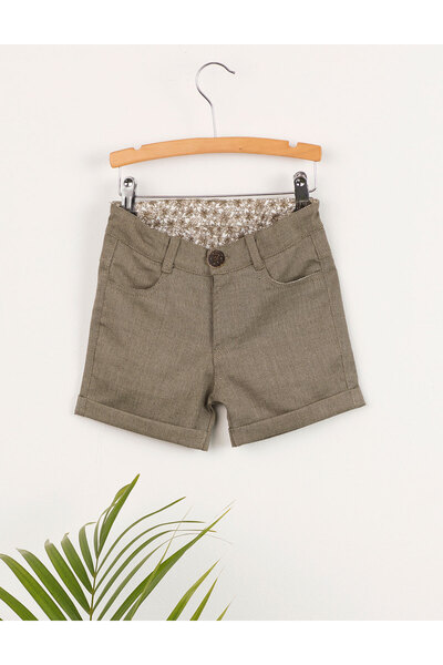 Ollie&Olla Green Woven Boys' Shorts