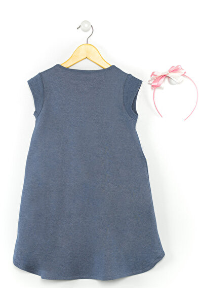 Denokids Pink Giraffe Girl's Dress+Headband