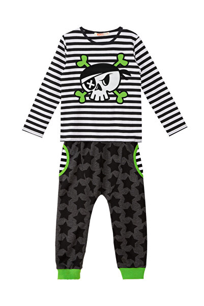 MSHB&G Boy's Winter Suit - Pirate Head Striped T-shirt and Trousers