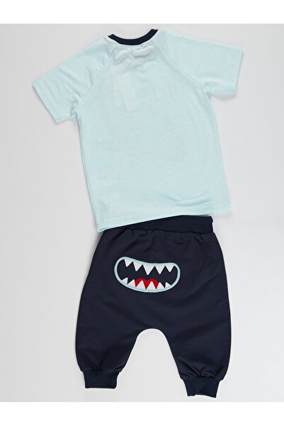 Denokids Hi Shark Boy's T-shirt Capri Shorts Set