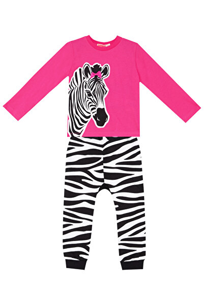 Denokids Zebra Fashion Girls - Winter T-Shirt and Pants Set