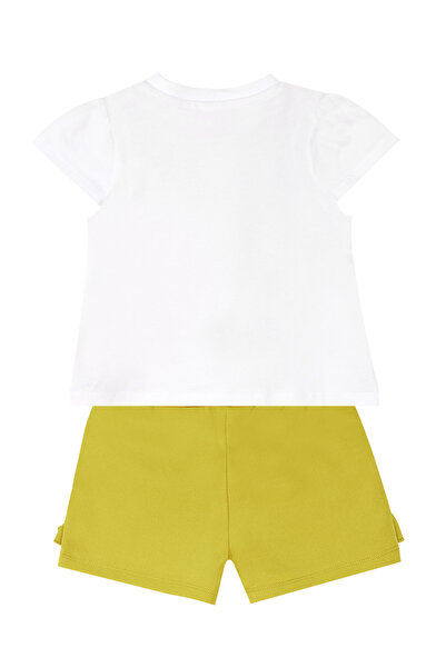 Denokids Muzip Cats Frilly Girl's Summer T-Shirt Shorts Set