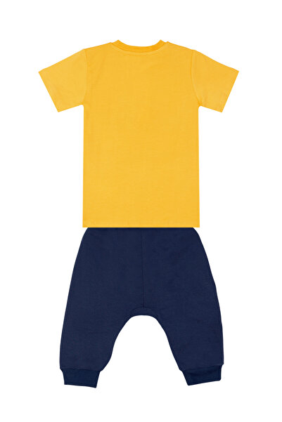 Denokids Kepçe Boy T-shirt Capri Shorts Set