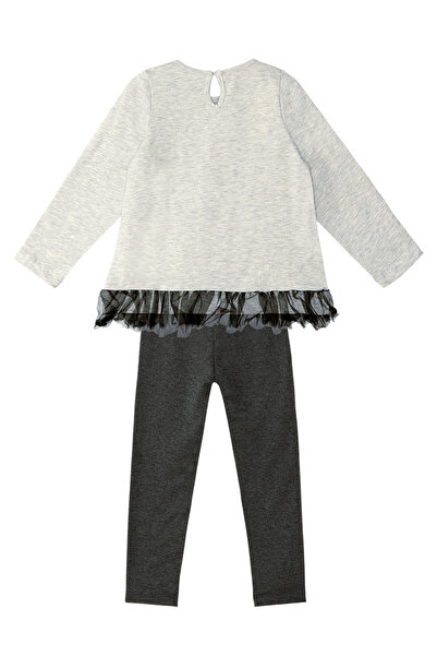 Denokids Cute Cat Tulle Tunic and Leggings Set for Girls