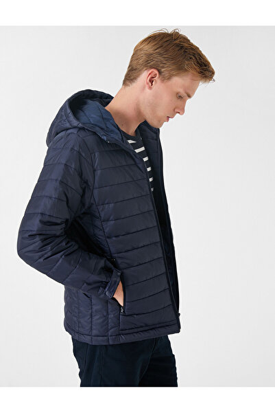 Koton 3wam20155hw Navy Blue 704 Men's Outerwear Jacket