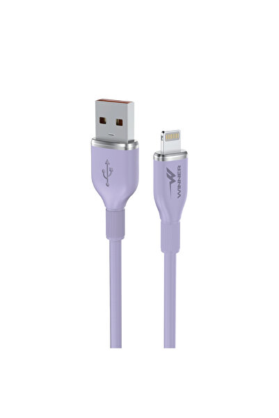 WINNER كابل شحن ونقل بيانات USB من السيليكون - Lightning