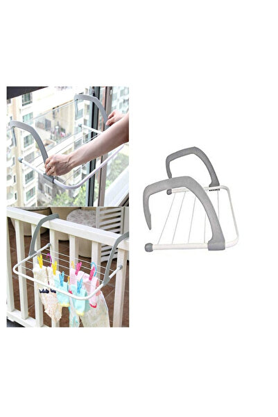 celhome Foldable laundry drying rack – Attaches to balcony, radiator, railing or rod