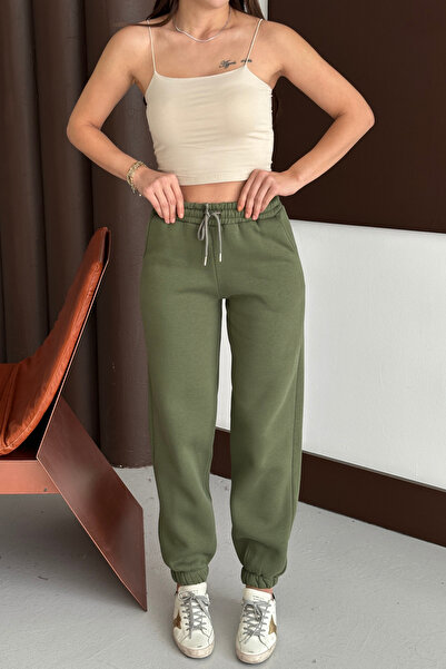 Balenbi Women's High Waist Winter Fleece Thick Sweatpants 1091