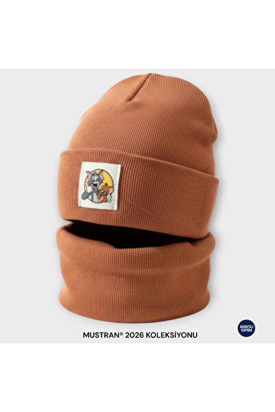 Mustran 95% бавовна, ручної роботи, для дітей віком 4-12 років, набір з 2 шапок і шарфів | Подвійний шар, 4 шари, захист вух, сувенір