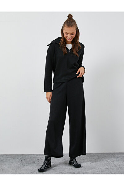 Koton Pyjamahose mit weitem Bein und elastischem Bund