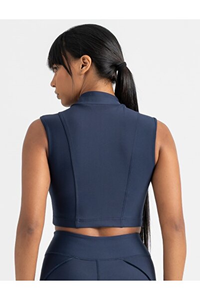 lismina Lacivert Dikiş Modelli Sculpt Line Spor Büstiyer ( Sporcu Sütyeni )