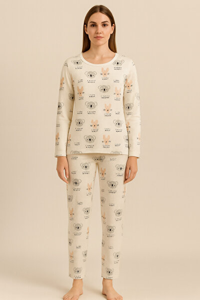 BONY SOCKS Women's Koala Patterned Pajama Set