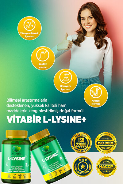 vitabir L-lysine Doğal Vitamin Kompleksi 180 Tablet (3 aylık )