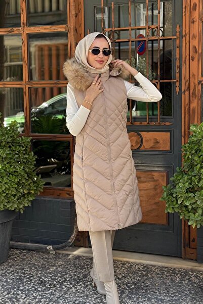 Womania Ekvator Yelek 18263 Bej