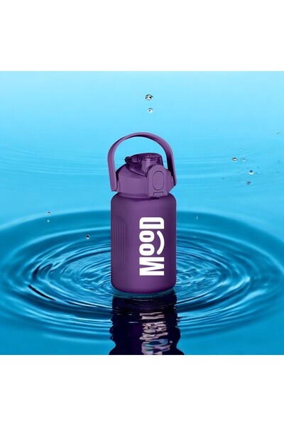 Espas Home زجاجة مياه رياضية - 1000 مل مع ماصة، غطاء قابل للقفل، تصميم مقاوم ...