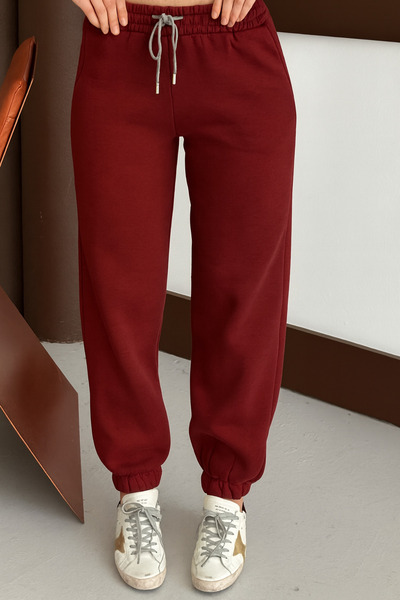 Balenbi Women's High Waist Winter Fleece Thick Sweatpants 1091