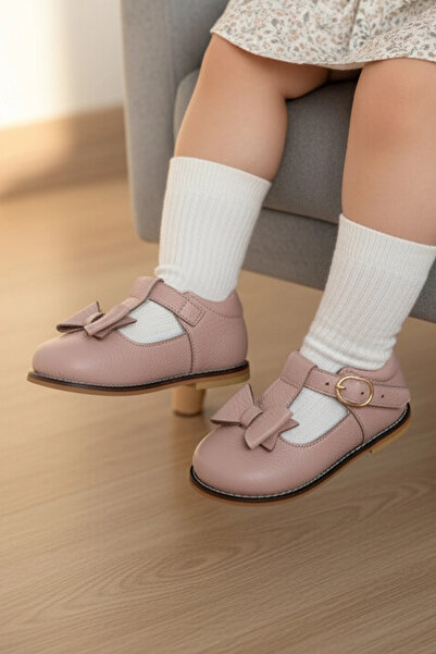 Cevoclub kids حذاء إرشادام من الجلد الطبيعي لتقويم العظام، بودرة CV-468