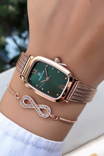 Daniel Klein New Season Women's Wrist Watch and Bracelet Set - Steel Band Gift