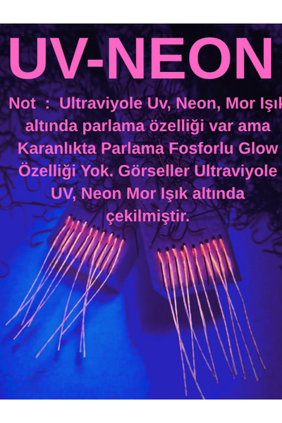 ea genset İstavrit Gece Çaparisi 20x12 Beden İnce 50gr Uv Neon Turuncu Sim 11 No 10 Kırmızı İğne 2li Paket