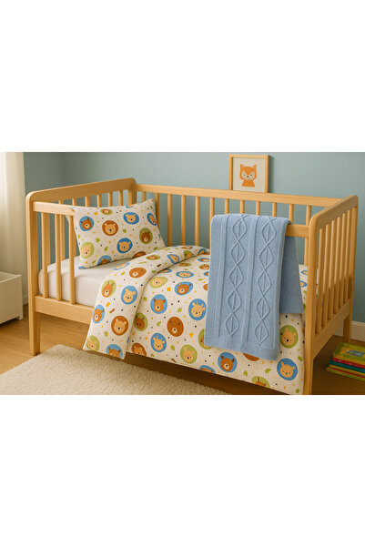 BELENAY HOME طقم نوم للأطفال من تونا بيبي دريم مونتيسوري أزرق مكون من 4 قطع -...