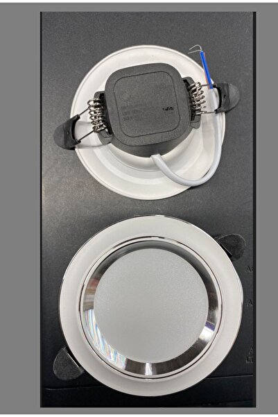Cata 10 ADET 6 W Sıva Altı Cob Led Beyaz-krom Kasa Spot Gömme Tavan Armatürü 3 Renk Ct-5257 (10 ADET)