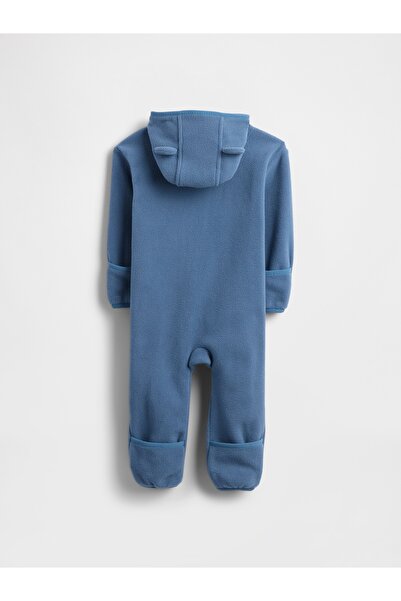 GAP Bebek Mavi Kapüşonlu Logo Tulum