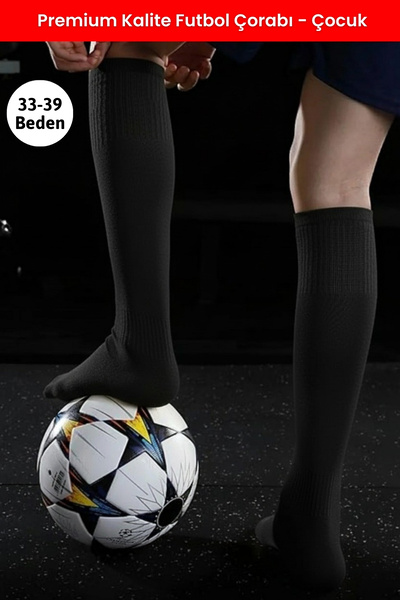 Dore Orijinal 1 Çift Çocuk Premium Ter Emici & Nefes Alan Futbol Maç Tozluk Halısaha Uzun Çorap 33-39