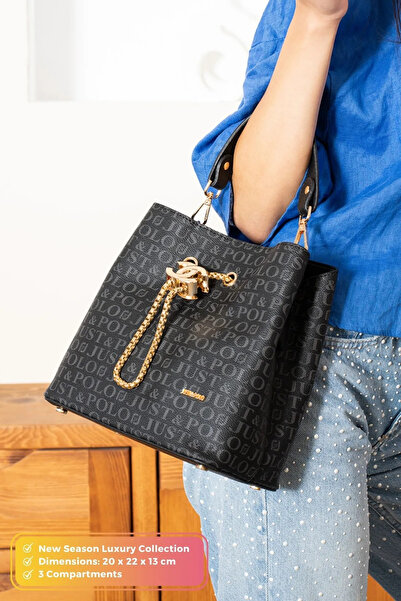 Just Polo Original Original Women's 4-Compartment Hand and Shoulder Bag