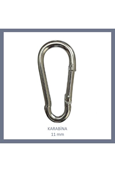Adilon Galvanizli Karabina, 11 mm, Askı, Çengel, Kanca, Anahtarlık