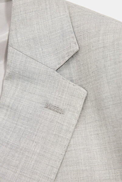 W Collection Gray Buttoned Suit