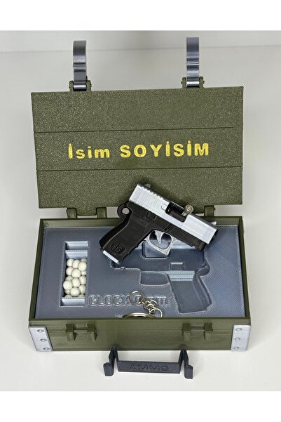 Favori Hediyelik Kişiye Özel Silah Sandığı ve BB Airsoft Mermisi Atan Glock T...