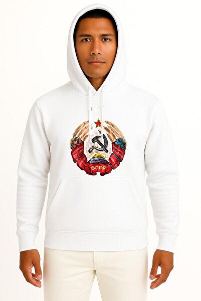 Bahriyeli Collection سويت شيرت للجنسين بتصميم علم جمهورية بيلاروسيا السوفياتي...