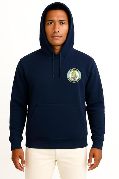 Bahriyeli Collection με κουκούλα Tcg Gökova F496 Σχεδιασμός τσέπης Unisex φούτερ