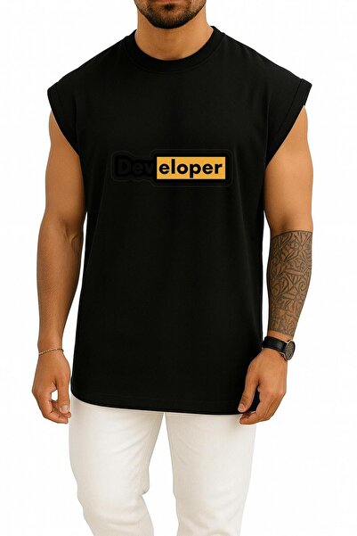 Bahriyeli Collection قصة فضفاضة مطور برمجيات، مطبوع رياضي