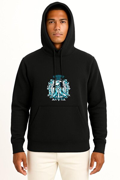 Bahriyeli Collection Hooded Harvest of Fear Unisex Sweatshirt with Chest and ...