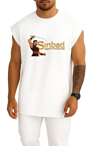 Bahriyeli Collection قصة فضفاضة قميص داخلي بتصميم صدر البحرية سينباد سيفن سيز