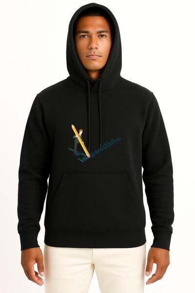 Bahriyeli Collection Hooded Impossible - Unisex Sweatshirt with Impossible Ch...