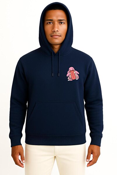 Bahriyeli Collection Hooded Lickitung Cep Printed Unisex Sweatshirt