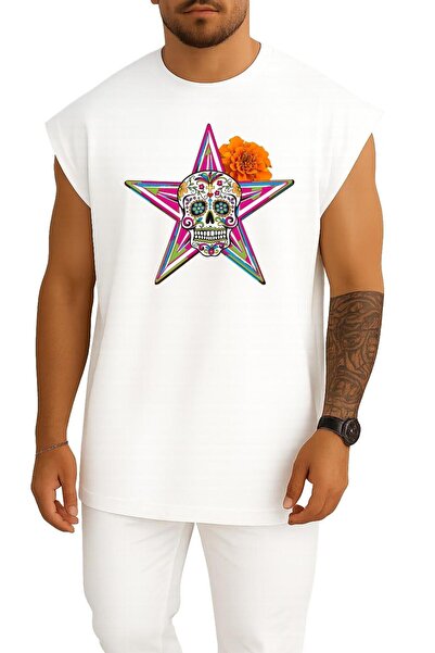 Bahriyeli Collection oversized Calavera Day Of The Dead The Gangster Of Love ...