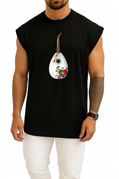 Bahriyeli Collection oversized Πορτογαλία Ουκαλίλι Κιθάρα Χορτοκομείο με τύπω...