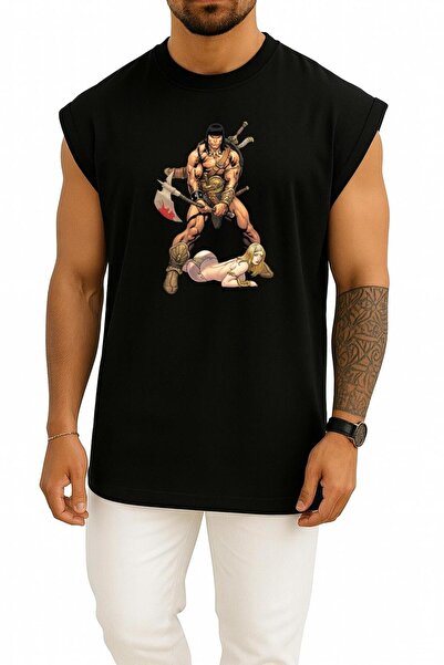 Bahriyeli Collection supradimensionat Conan Barbarul Sosirea lui Conan Tricou...