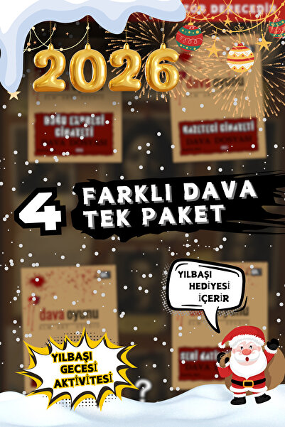 Dedektifim Official Dedektif Oyunu, Kutu Oyunu, 3 Dava Tek Paket, Cinayet Çözme Dava Dosyası, Katil Kim