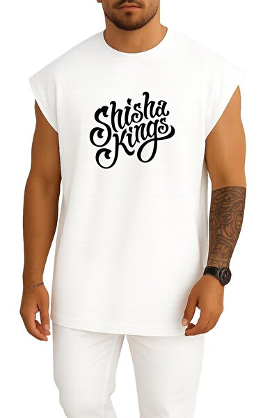 Bahriyeli Collection قصة فضفاضة قميص رياضي بتصميم صدر من شيشا كينجز