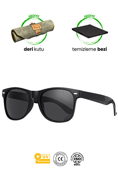 Kinary Wayfarer Black Sunglasses Uv400 Unisex