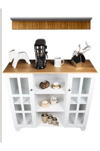 Generic Multipurpose Sideboard and Buffet Table for Kitchen and Living Room, Kitchen and Dining Room Console