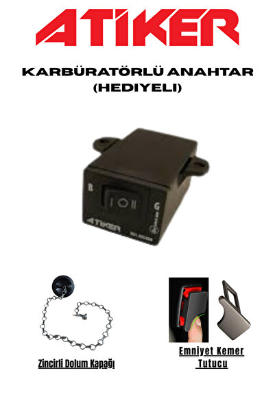 ATİKER KARBÜRATÖRLÜ ANAHTAR DÜĞME HEDİYELİ