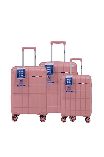 Prince Travelling Prince Pro High-grade PP 8-wheel Roycé 3-piece luggage set with durable build - 20"+24"+28"