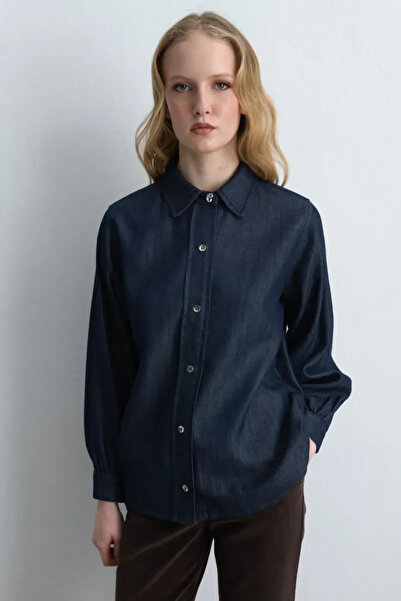 Gusto Denim Shirt - Navy Blue